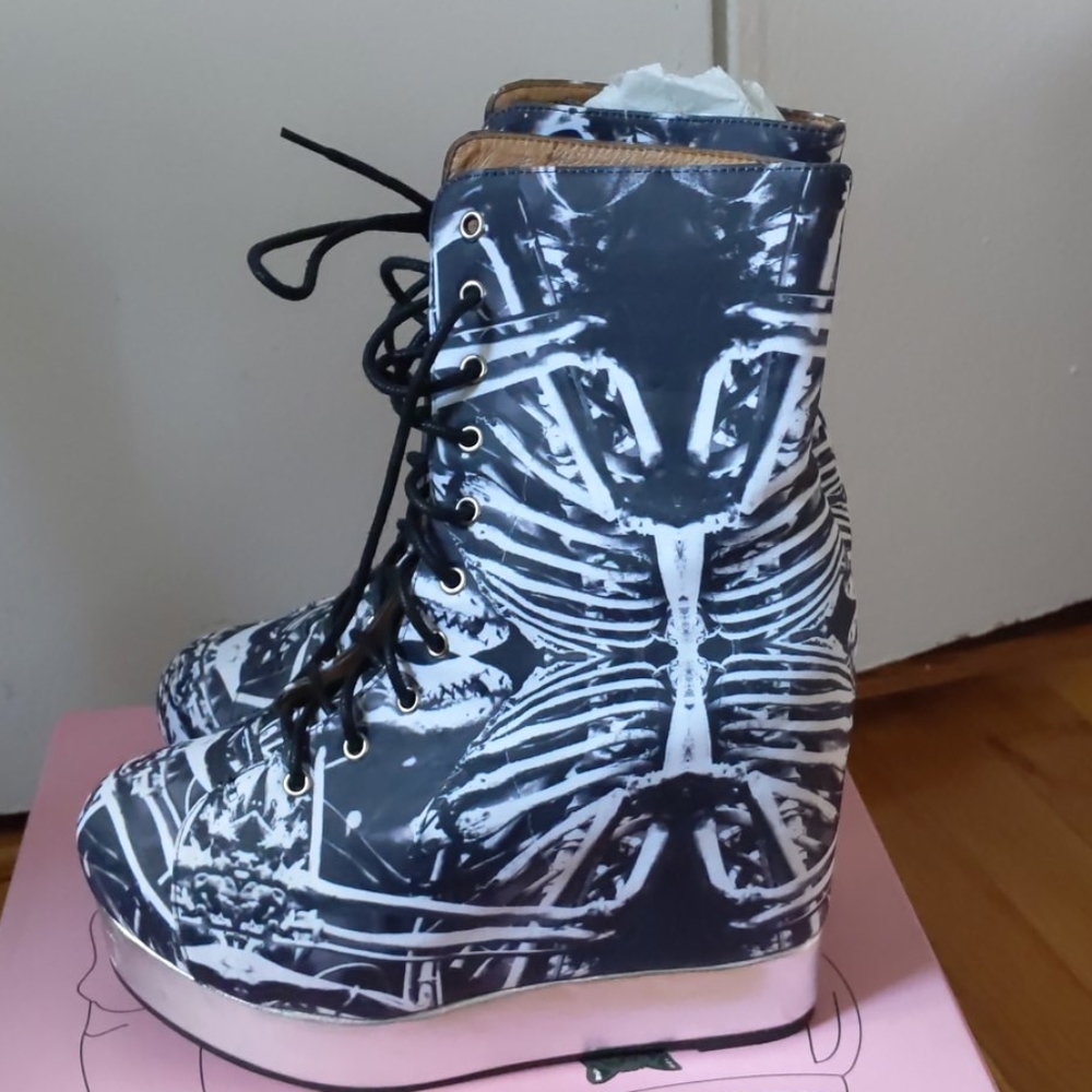 Black Milk x Jeffrey Campbell Bone Machine Boots